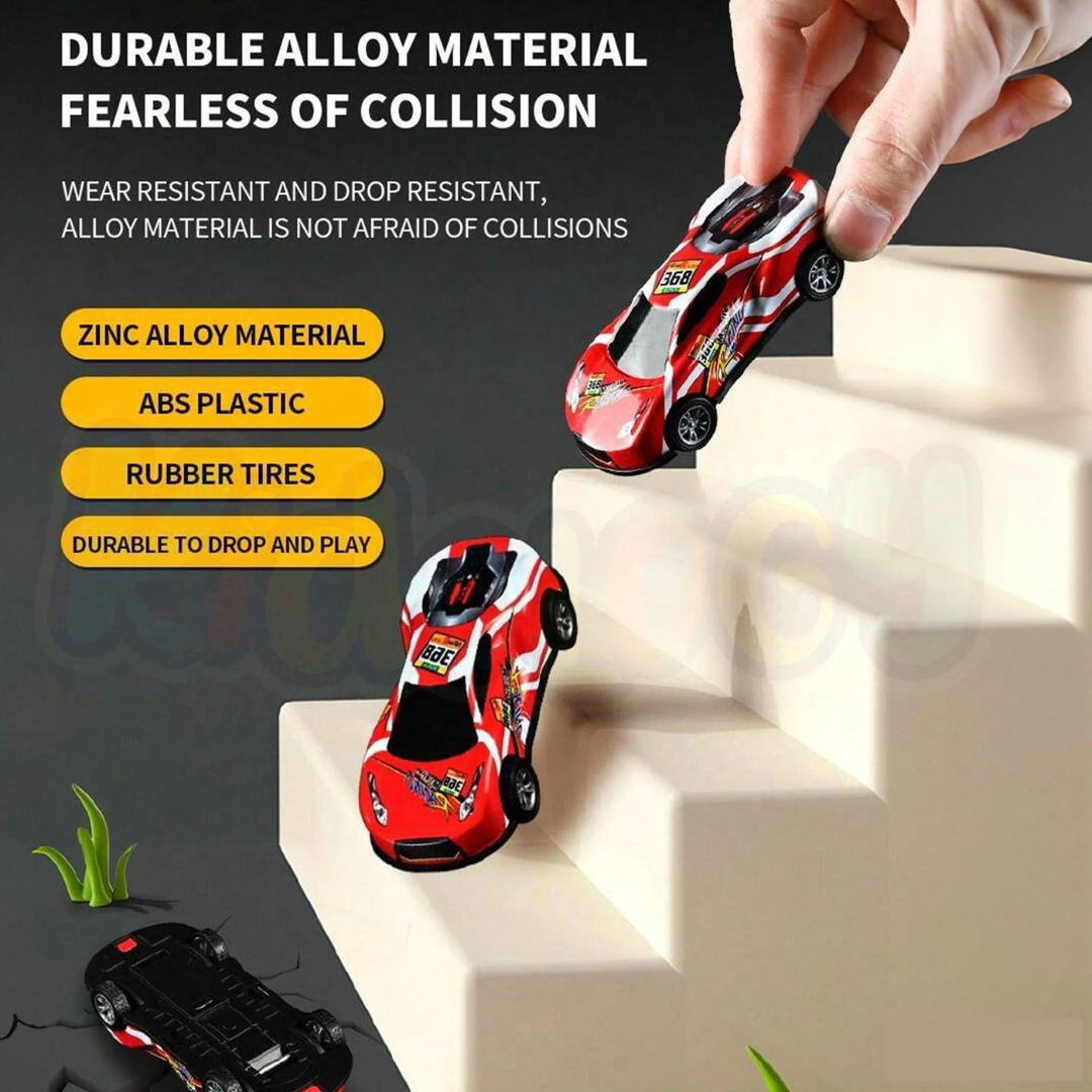 Mini Pull Back Cars With storage Box