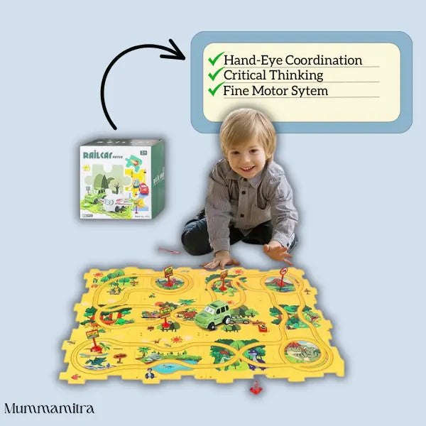 MotoRail Builder - Build and Customise with Interactive + Motorised Train Set