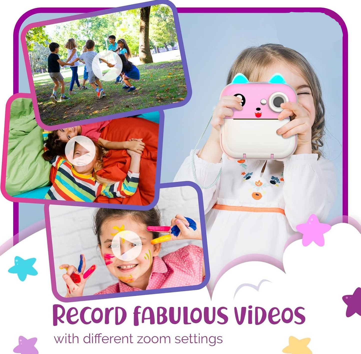 📸 Instant Print Camera for Kids – Fun, Creative & Mess-Free Printing! 🎉