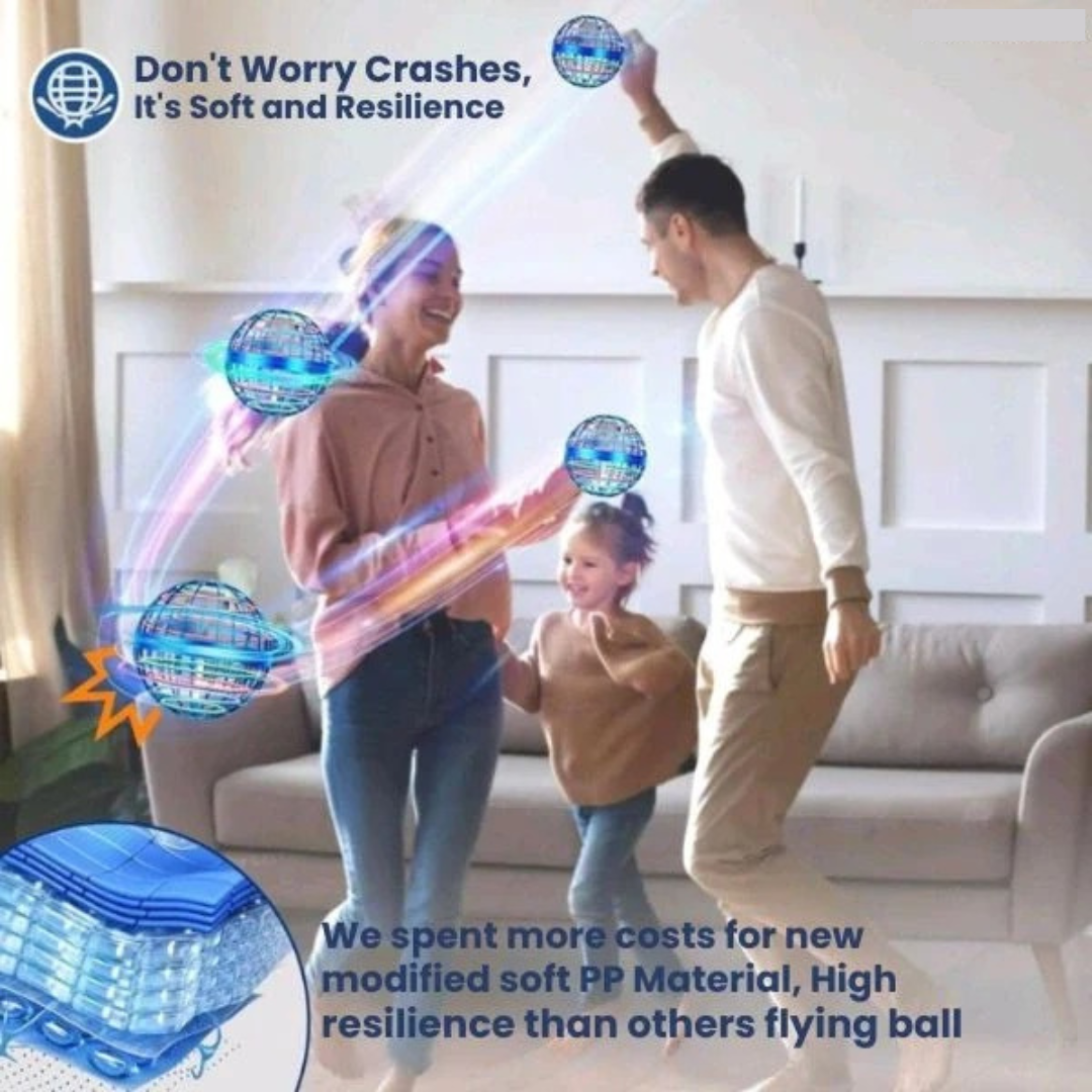 MagicFloater™ – 360° Flying Ball | Gesture Controlled | LED Show