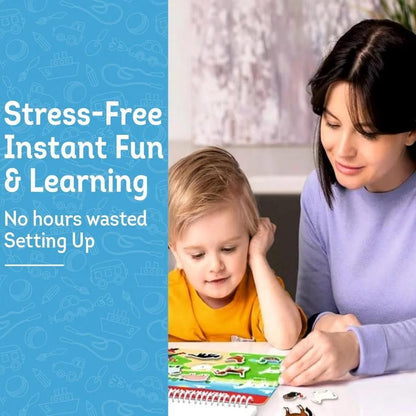 Toddler Learning Book Level 1, Preschool book, 16 in 1 activity book for kids age 2 years+