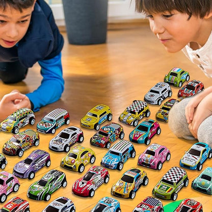 Mini Pull Back Cars With storage Box