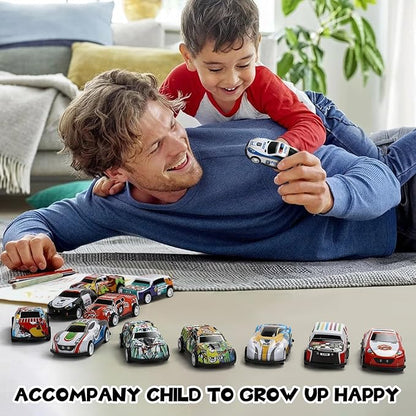 Mini Pull Back Cars With storage Box