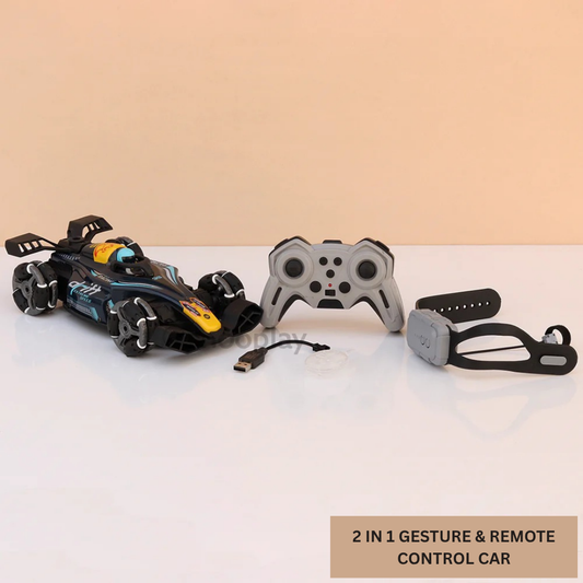 2 in 1 Gesture Control and Remote Control Racing Car