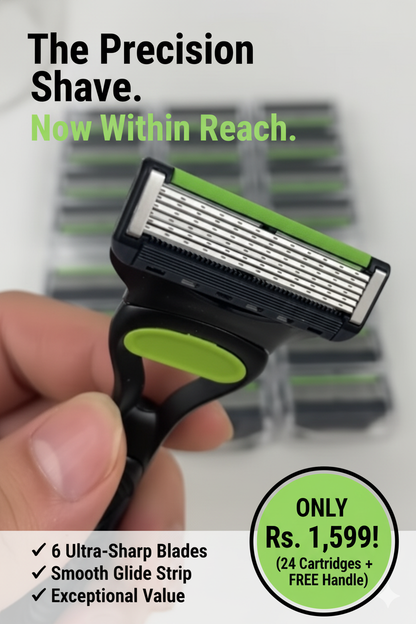 Men's razor, Replacement blades free 1 handle