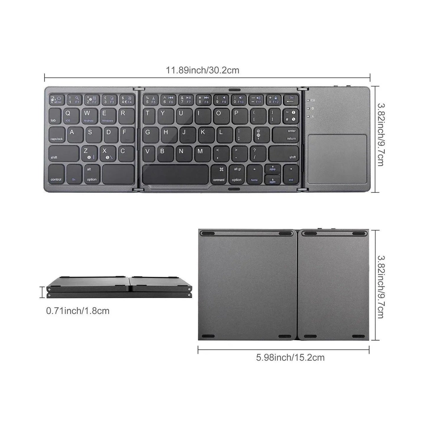 Ultra-thin Wireless Mini Bluetooth-compatible Keyboard
